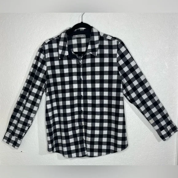 Bundle of 3 Plaid Kim Rogers Lee Rider Tops Long Sleeve 3/4 Sleeve Size Lg - Picture 2 of 15